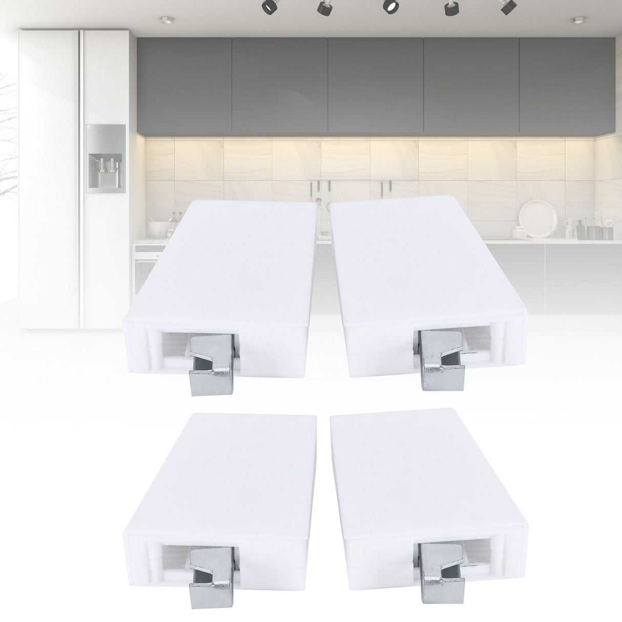 2Set Adjustable Cabinet Hanger with Mounting Plate Cupboard Furniture Hardware Parts