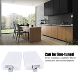 2Set Adjustable Cabinet Hanger with Mounting Plate Cupboard Furniture Hardware Parts
