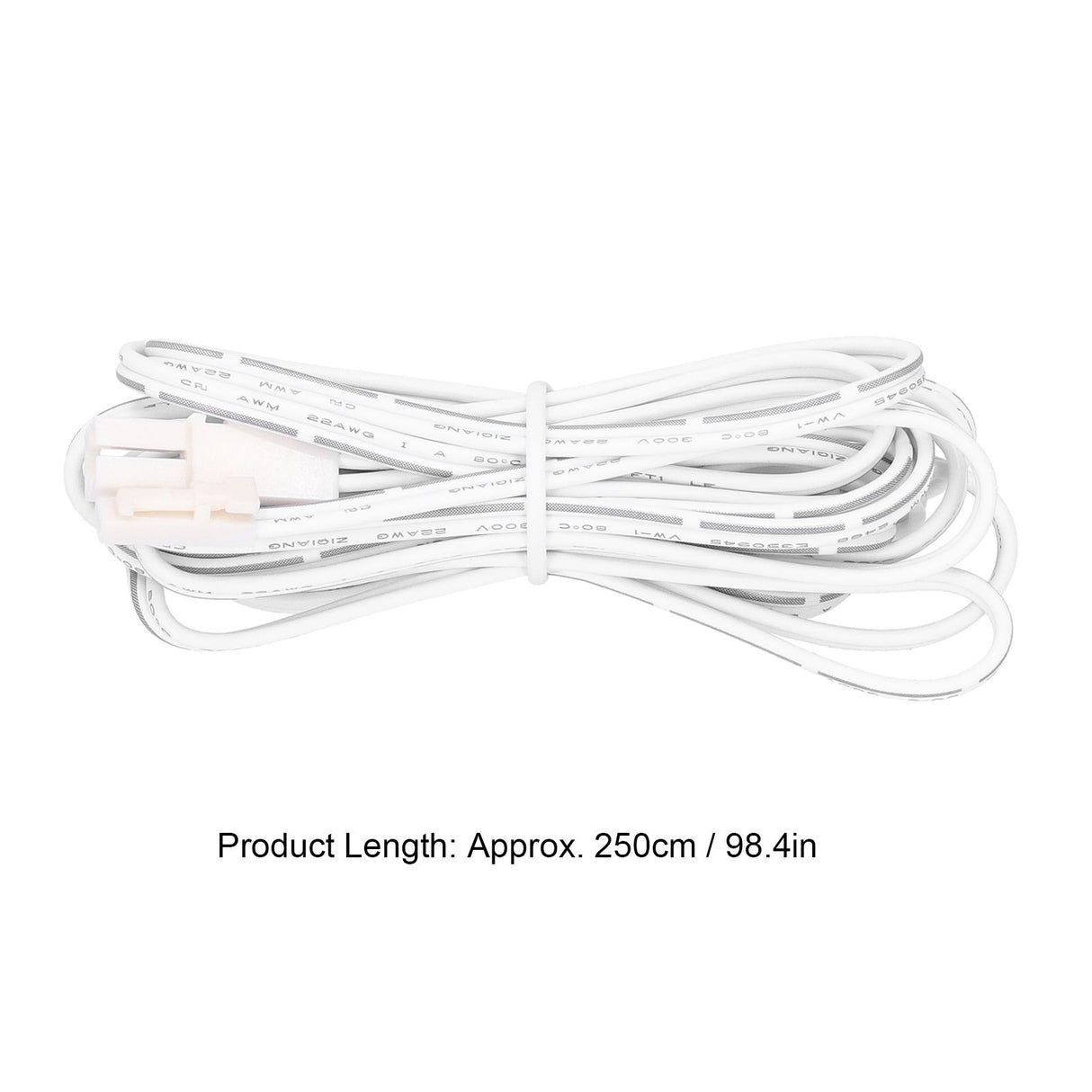 250cm Flexible Extension Cable Accessory Parts for LED Cabinet Light Induction Lamp