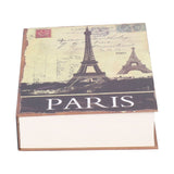 Innovative Safe Box with Keys Simulated Book Shape Cash Coin Money Storage Locking Case - Rear View