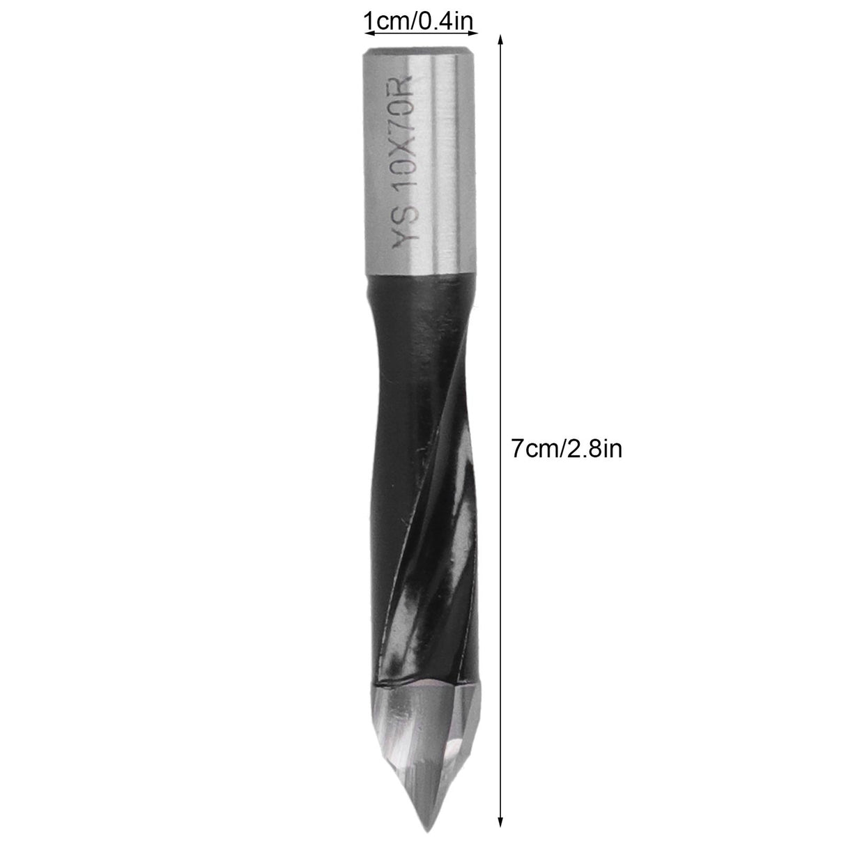 Woodworking Drill Bit 1/2 Carbon Steel Alloy Punching Drilling Tool Bit Carpentry ToolT10x70R