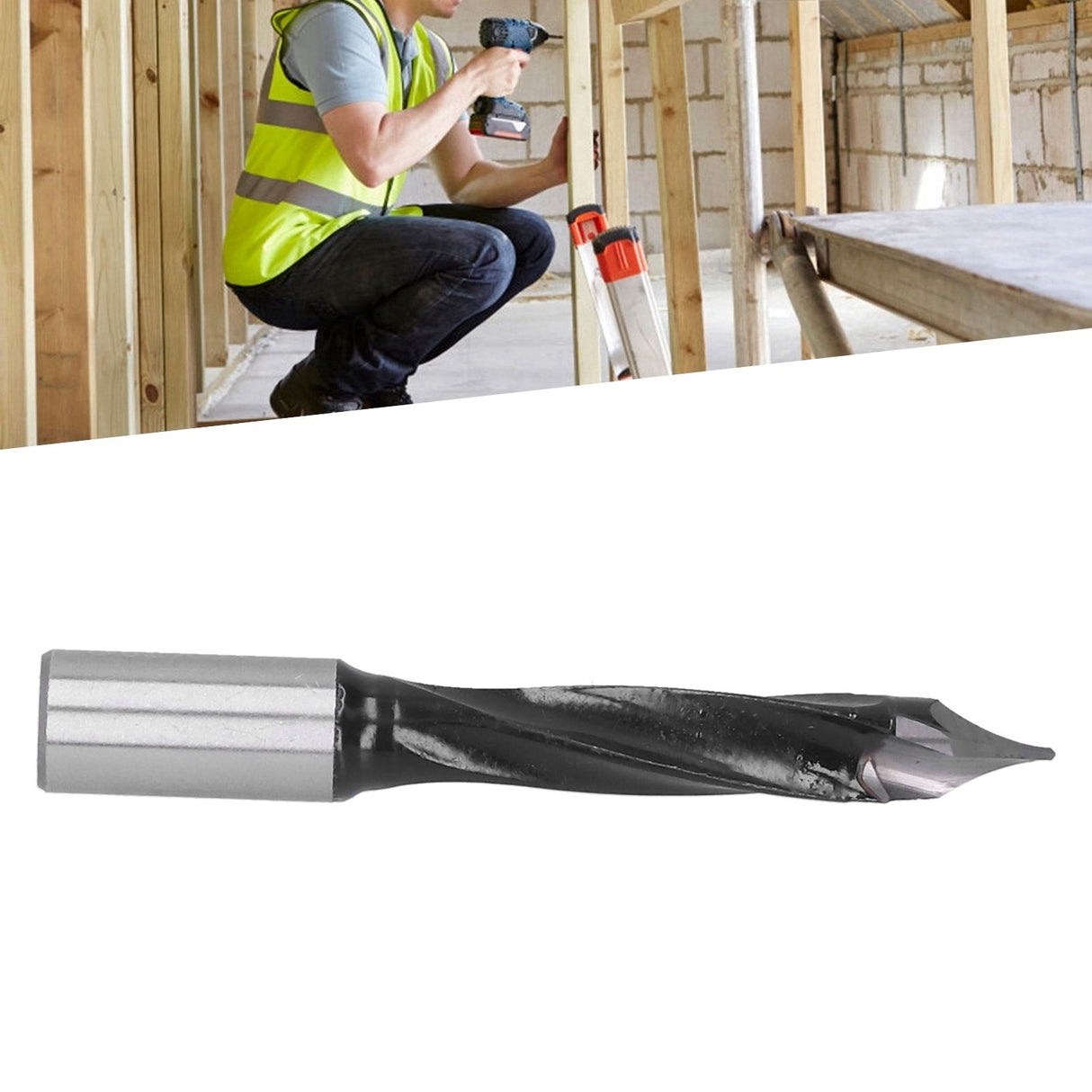 Woodworking Drill Bit 1/2 Carbon Steel Alloy Punching Drilling Tool Bit Carpentry Tool8x70R