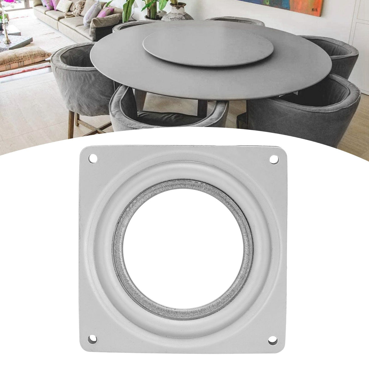 Heavy Duty Rotating Bearing 360 Degrees Rotation Turntable Replacement for Furniture95mm