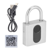 Bluetooth Padlock Intelligent Fingerprint Phone APP Lock Set for Dormitory Warehouse