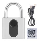 Bluetooth Padlock Intelligent Fingerprint Phone APP Lock Set for Dormitory Warehouse
