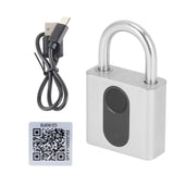 Bluetooth Padlock Intelligent Fingerprint Phone APP Lock Set for Dormitory Warehouse - Top-Down View