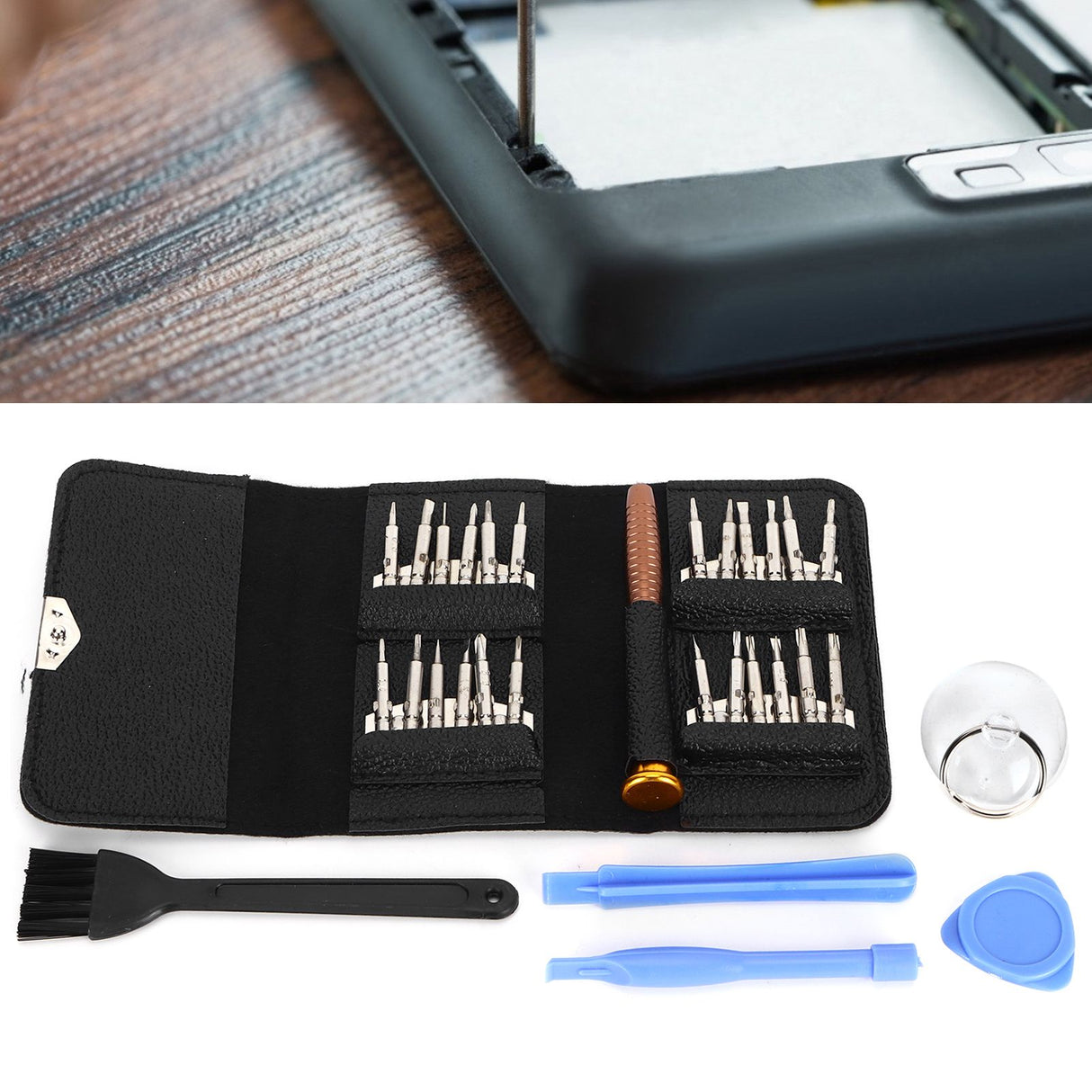 25in 1 Multifunction Screwdriver Set for Mobile Phone Glasses Portable Repair Tool Kit