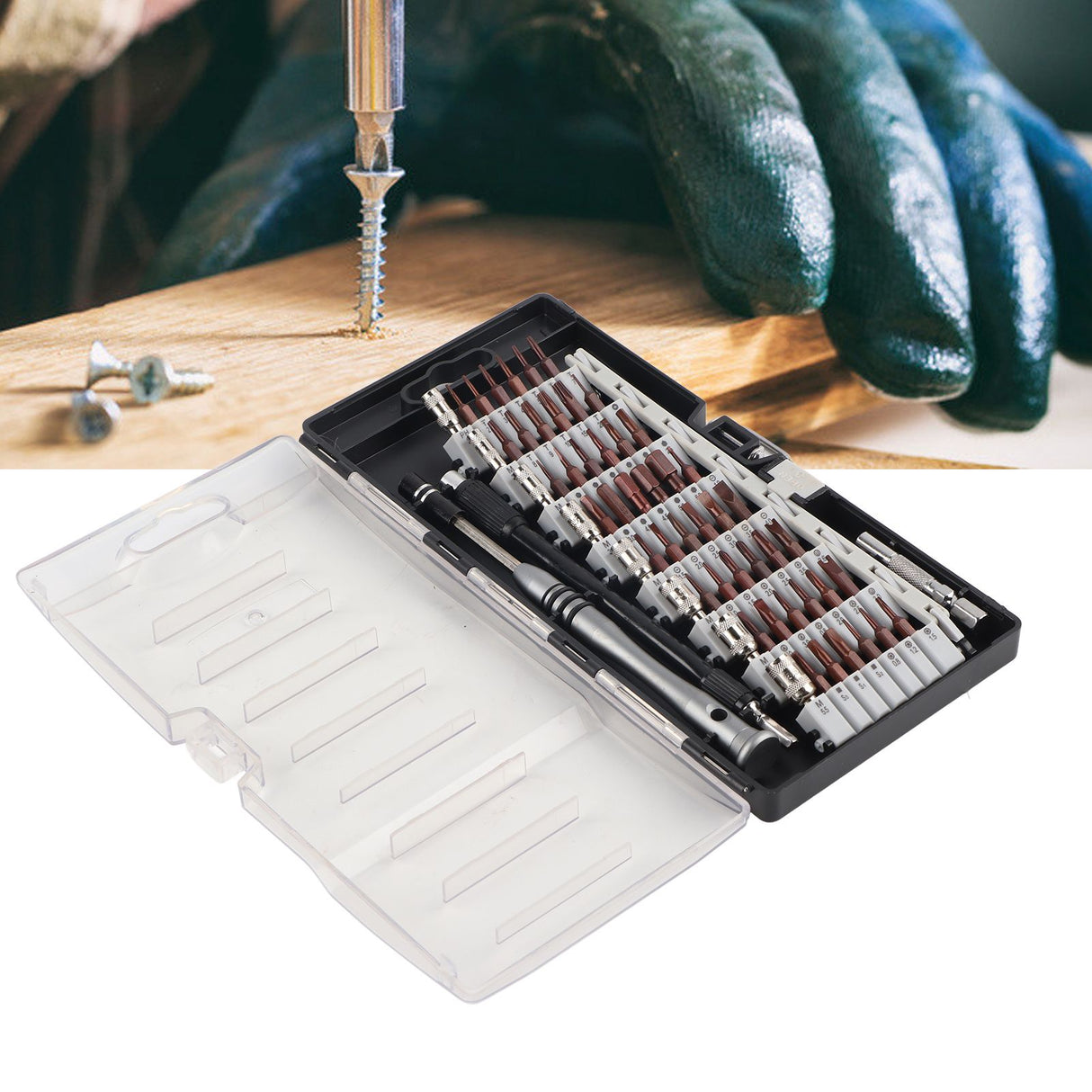 57 in 1 Screwdriver Set 56 Bits and 1 Handle Household Repair Screwdriver for Repairing