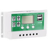 20A 12V 24V LCD Display Solar Charge Controller PWM Auto Focusing Tracking Charging - Side View