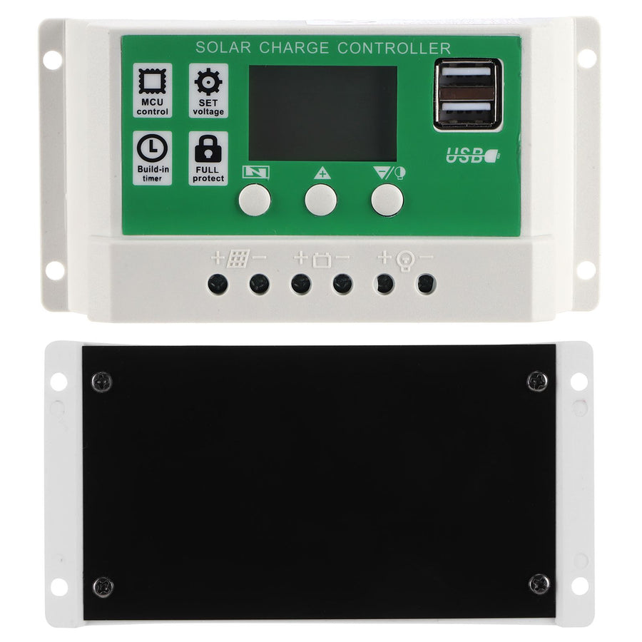 20A 12V 24V LCD Display Solar Charge Controller PWM Auto Focusing Tracking Charging