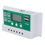 60A 12V 24V PWM Solar Panel Battery Regulator Charge Controller Auto Focusing Tracking