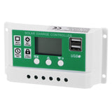 LCD Solar Charge Controller Adjustable 10A 12V 24V PWM Charging Regulator Accessory