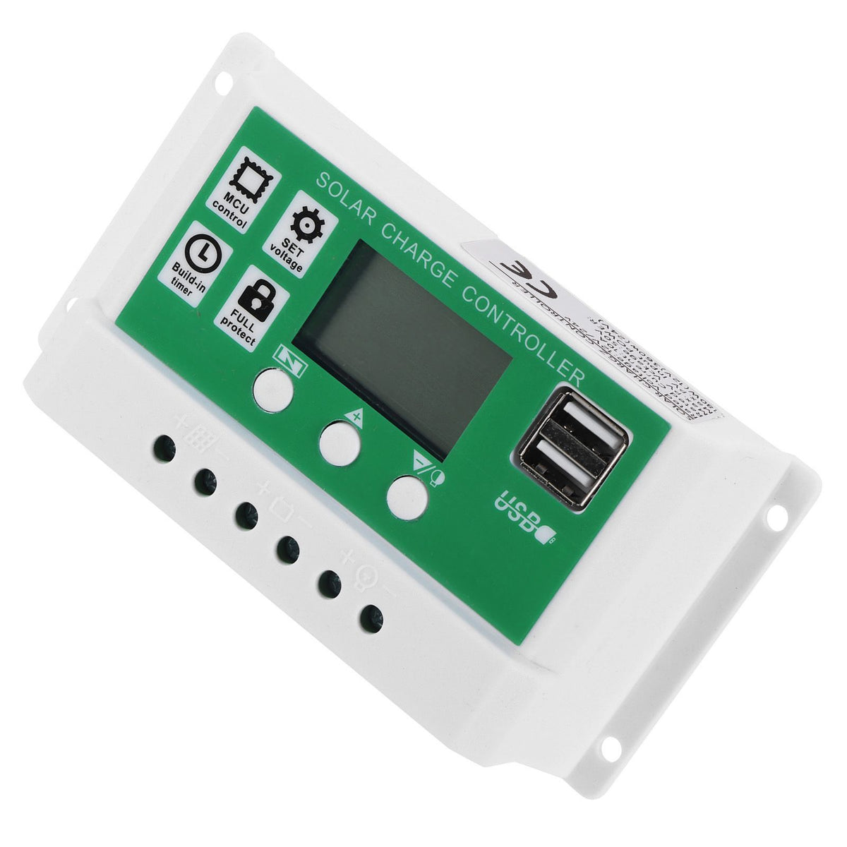 LCD Solar Charge Controller Adjustable 10A 12V 24V PWM Charging Regulator Accessory