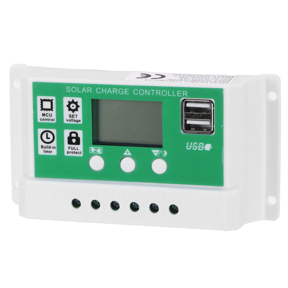 50A Solar Charge Controller LCD Display Adjustable 12V 24V Solar Panel Regulator