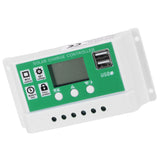 50A Solar Charge Controller LCD Display Adjustable 12V 24V Solar Panel Regulator - 45-Degree Angle
