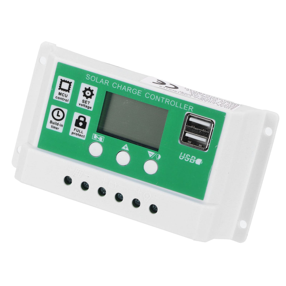 50A Solar Charge Controller LCD Display Adjustable 12V 24V Solar Panel Regulator