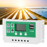 50A Solar Charge Controller LCD Display Adjustable 12V 24V Solar Panel Regulator