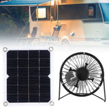 10W Solar Panel with Cooling Fan Photovoltaic Solar Panel for Home Pet Dog House