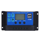 Solar Panel Kit 10W 18V Polysilicon Photovoltaic Module with Solar Charge Controller for RV - Front View
