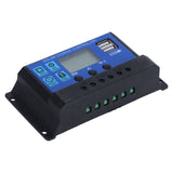 Solar Panel Kit 10W 18V Polysilicon Photovoltaic Module with Solar Charge Controller for RV - Rear View