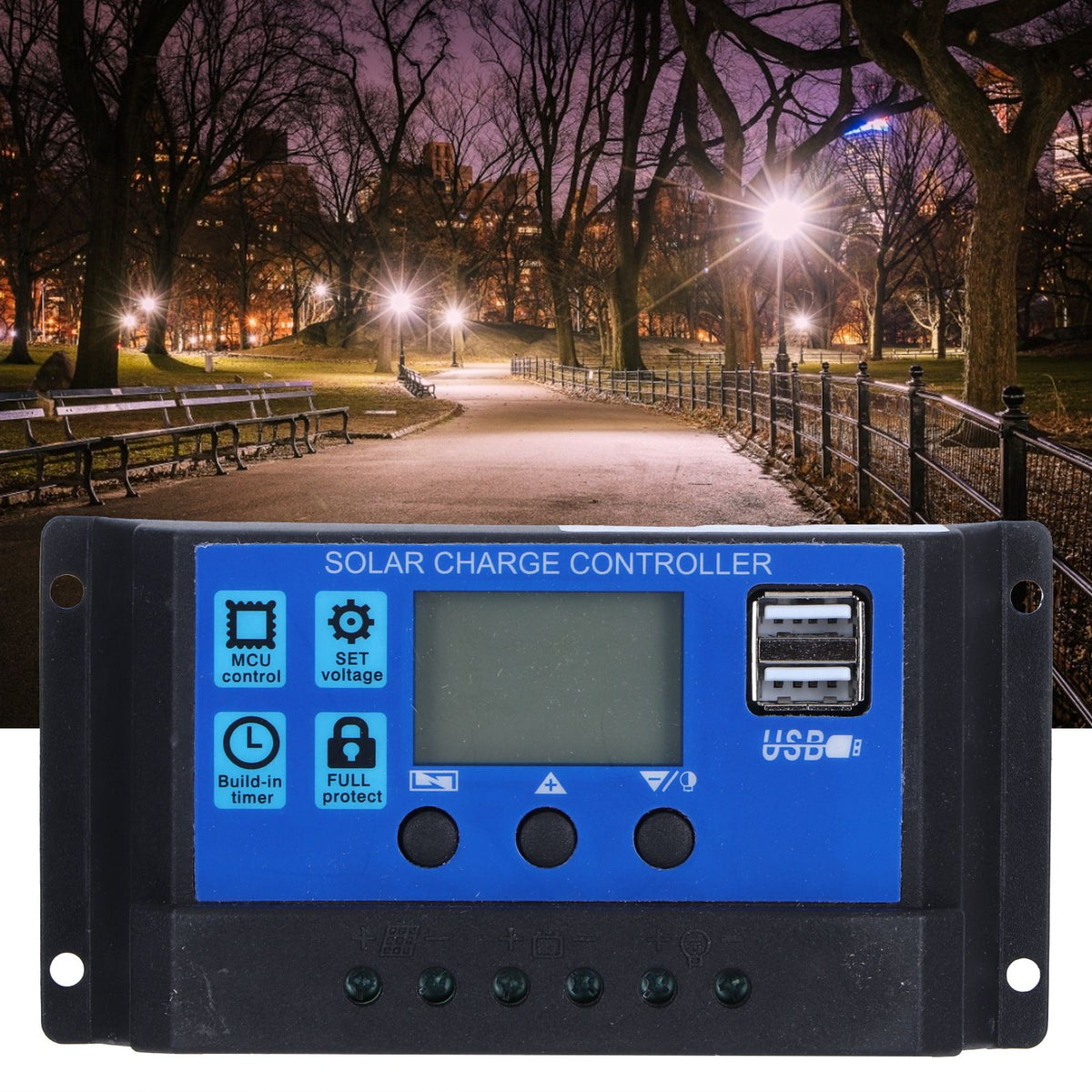 Solar Panel Kit 10W 18V Polysilicon Photovoltaic Module with Solar Charge Controller for RV