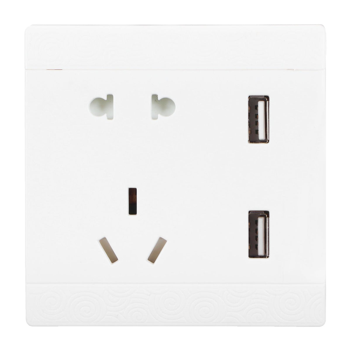 Multi-Functional Wall Power Outlet Socket with 2 USB Port 13A for Home Office AU Plug 110/220V