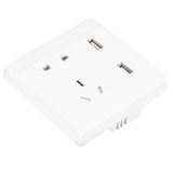 Multi-Functional Wall Power Outlet Socket with 2 USB Port 13A for Home Office AU Plug 110/220V