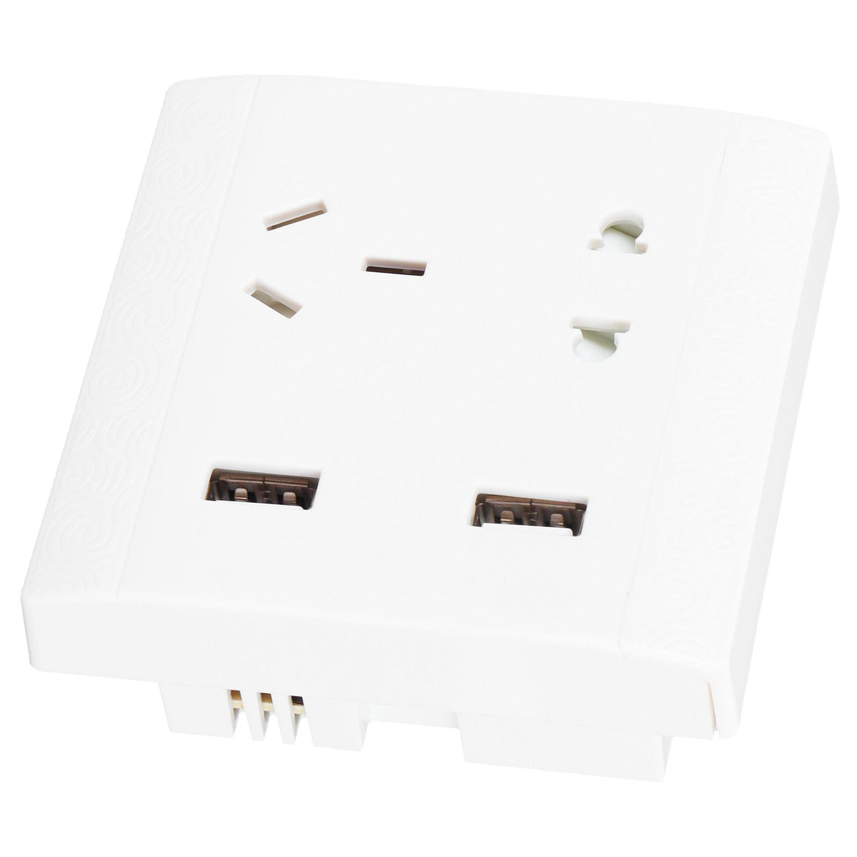 Multi-Functional Wall Power Outlet Socket with 2 USB Port 13A for Home Office AU Plug 110/220V