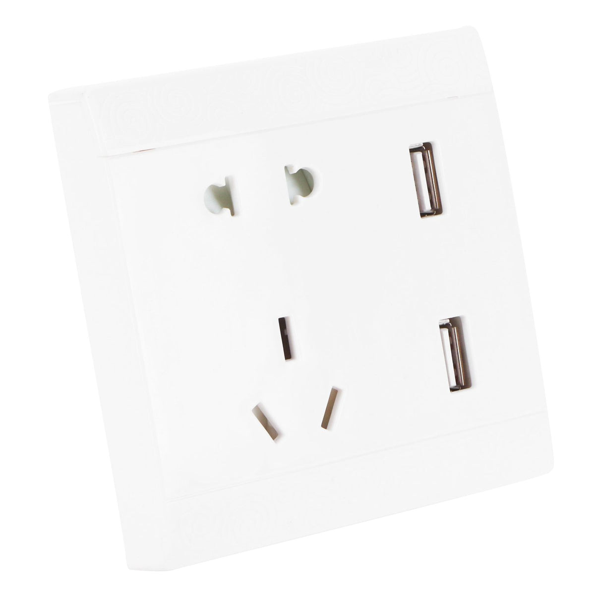 Multi-Functional Wall Power Outlet Socket with 2 USB Port 13A for Home Office AU Plug 110/220V