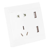 Multi-Functional Wall Power Outlet Socket with 2 USB Port 13A for Home Office AU Plug 110/220V - Extra Image