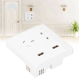Multi-Functional Wall Power Outlet Socket with 2 USB Port 13A for Home Office AU Plug 110/220V