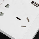 Multi-Functional Wall Power Outlet Socket with 2 USB Port 13A for Home Office AU Plug 110/220V - Extra Image