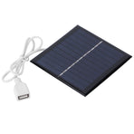 1W 5.5V Solar Panel Board DIY Polysilicon Solar Charging Module for 3.7V-5V Battery