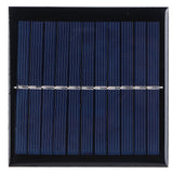 1W 5.5V Solar Panel Board DIY Polysilicon Solar Charging Module for 3.7V-5V Battery - Front View