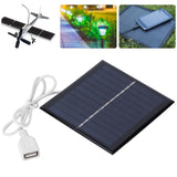 1W 5.5V Solar Panel Board DIY Polysilicon Solar Charging Module for 3.7V-5V Battery