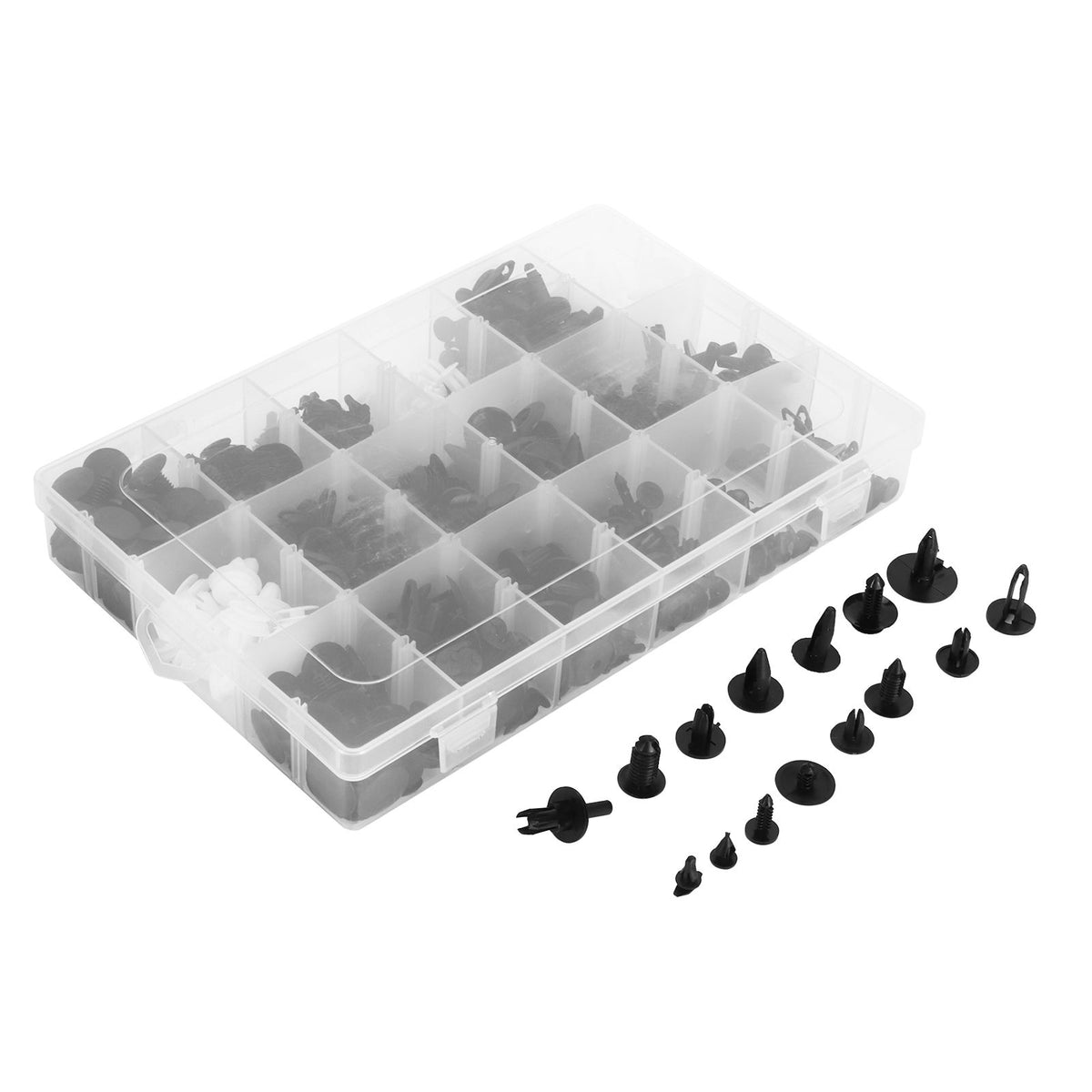 415Pcs Car Push Retainer Clips Assortment Kit Bumper Fasteners with Removers Tools