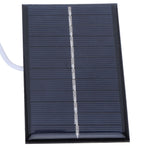 1W 6V Solar Panel Polysilicon DIY Solar Charging Board for Toys Lamps Water Pumps