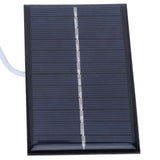 1W 6V Solar Panel Polysilicon DIY Solar Charging Board for Toys Lamps Water Pumps - 45-Degree Angle