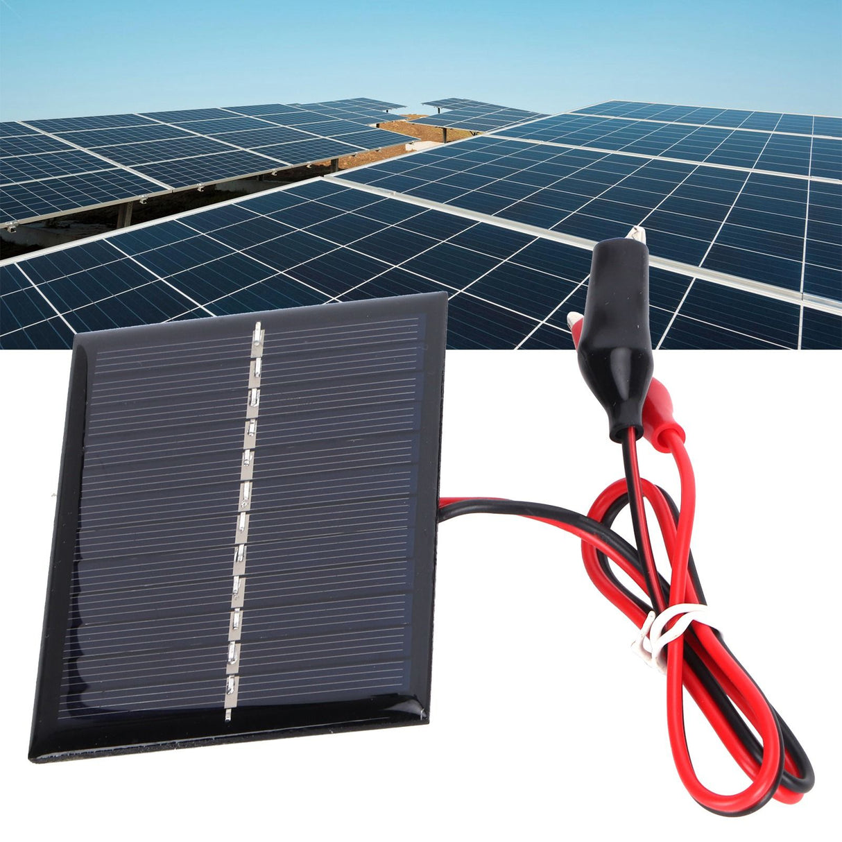0.6W 6V Solar Panel Module Portable DIY Polysilicon Solar Charger for Toys Lights 3.7V Battery