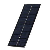 2.5W 9V Solar Panel Polysilicon DIY Solar Charging Board Charger Module Accessories - Low Angle