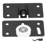 Sliding Door Wheel Wardrobe Cabinet Closet Furniture Grooved Wheel Sliding Door Hardware - Top-Down View