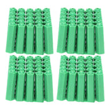 100Pcs M6 Expansion Pipe Plastic Wall Plug Fixing Expansion Tube Accessory Green - Side View