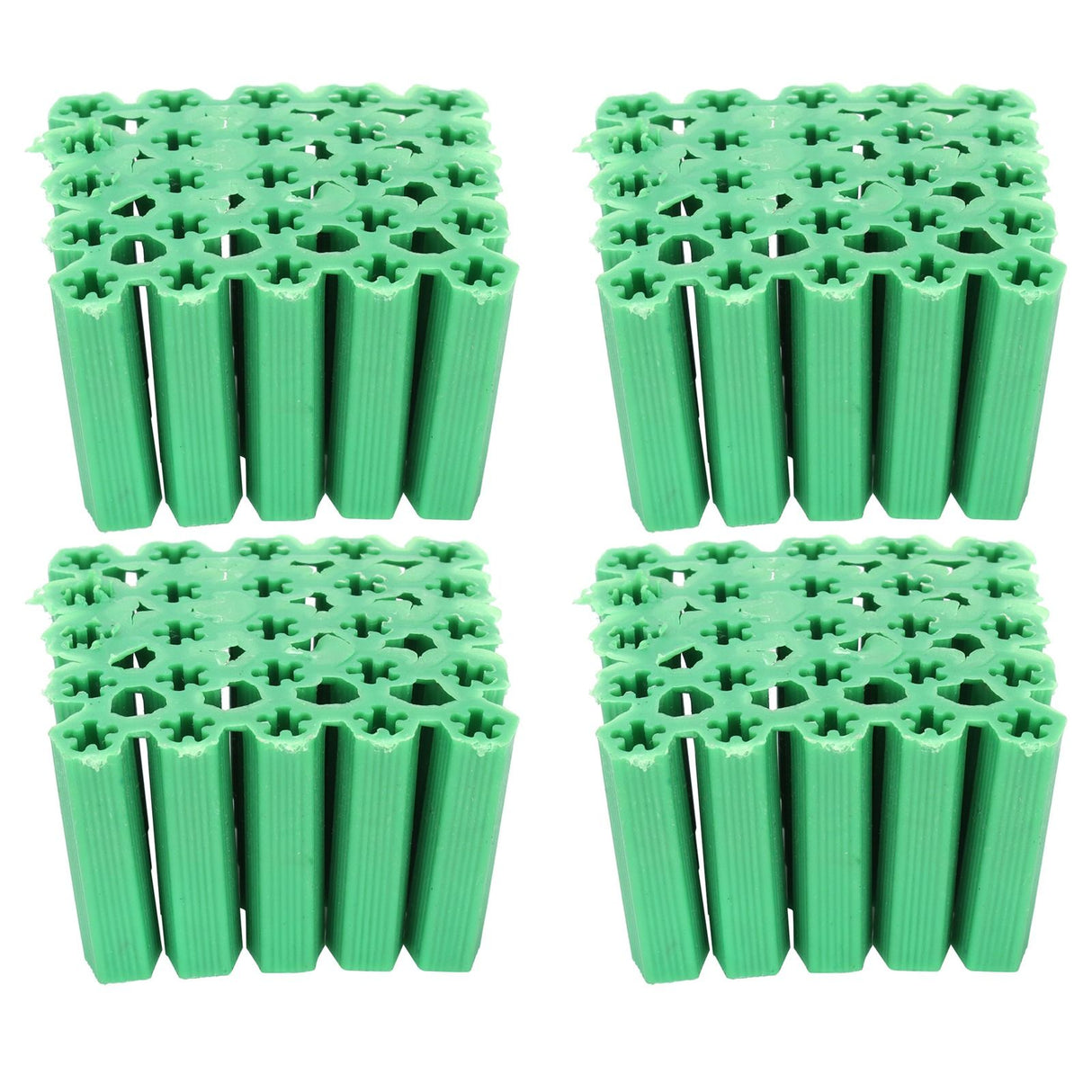 100Pcs M6 Expansion Pipe Plastic Wall Plug Fixing Expansion Tube Accessory Green