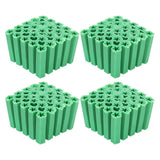 100Pcs M6 Expansion Pipe Plastic Wall Plug Fixing Expansion Tube Accessory Green - Rear View
