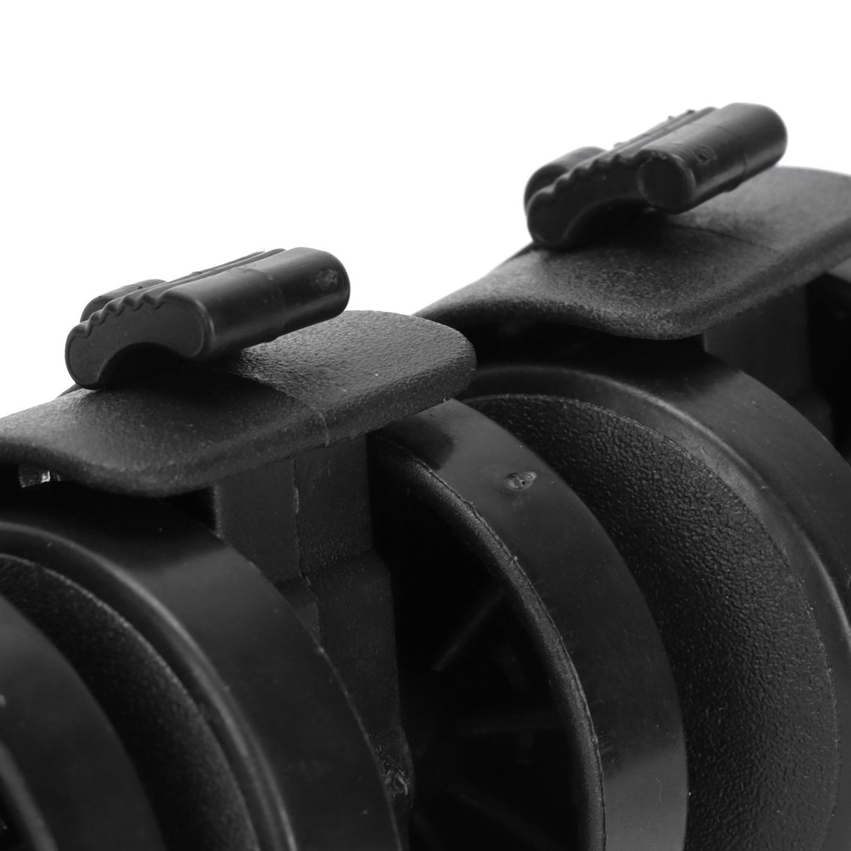4Pcs PU Casters with Brake 1.5in Universal Wheel for Cabinet Bookshelf Trolley Black