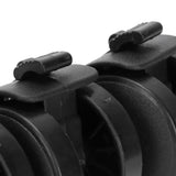 4Pcs PU Casters with Brake 1.5in Universal Wheel for Cabinet Bookshelf Trolley Black