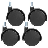 4Pcs 2in Caster Waterproof 360 Degree Rotatable Universal Wheels for Cabinet Trolley
