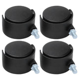 4Pcs 2in Caster Waterproof 360 Degree Rotatable Universal Wheels for Cabinet Trolley