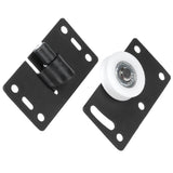 Sliding Door Wheel Set Cold Rolled Steel Door Pulley Hardware for Cabinet Closet Wardrobe - Close-Up Angle