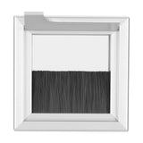 Aluminium Alloy Desk Grommet Table Wire Organizer with Hairbrush for Home and Office